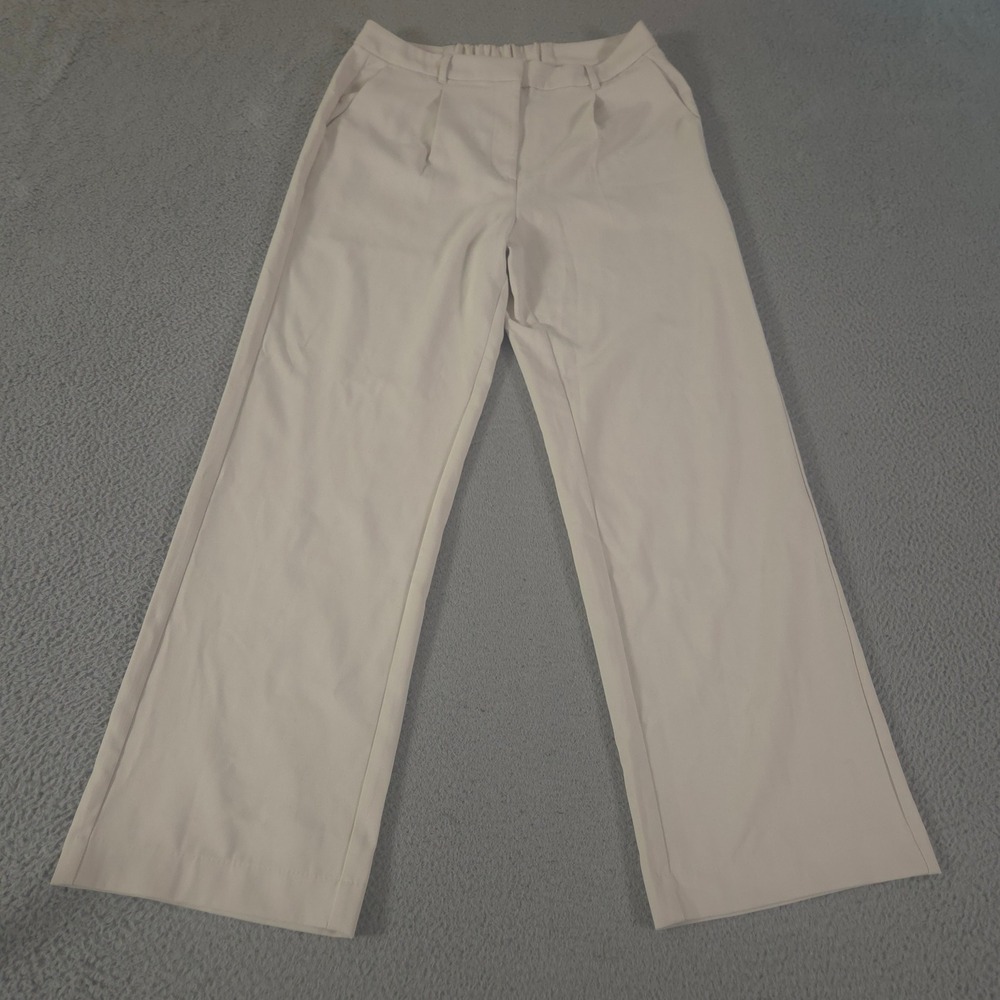 Old Navy Pants Womens L Tall Cream Taylor Extra High-Waisted Wide-Leg Trouser